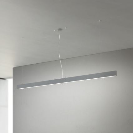 Luminaire LED plafond/suspension 2 en 1 PALKKI LED/38W/230V 3000/4000/5000K gris