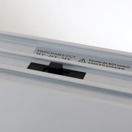 Luminaire LED plafond/suspension 2 en 1 PALKKI LED/38W/230V 3000/4000/5000K gris