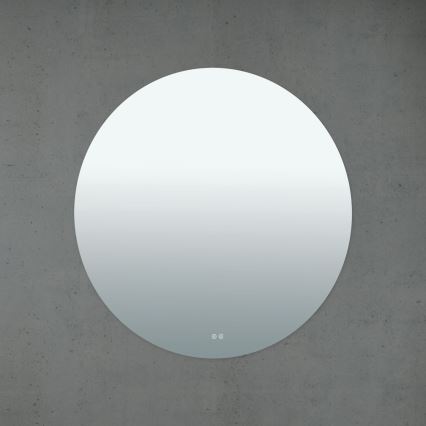 LED verwarmde badkamerspiegel met randverlichting FOCUS LED/30W/230V 3000/4200/6000K Ø 100 cm IP44