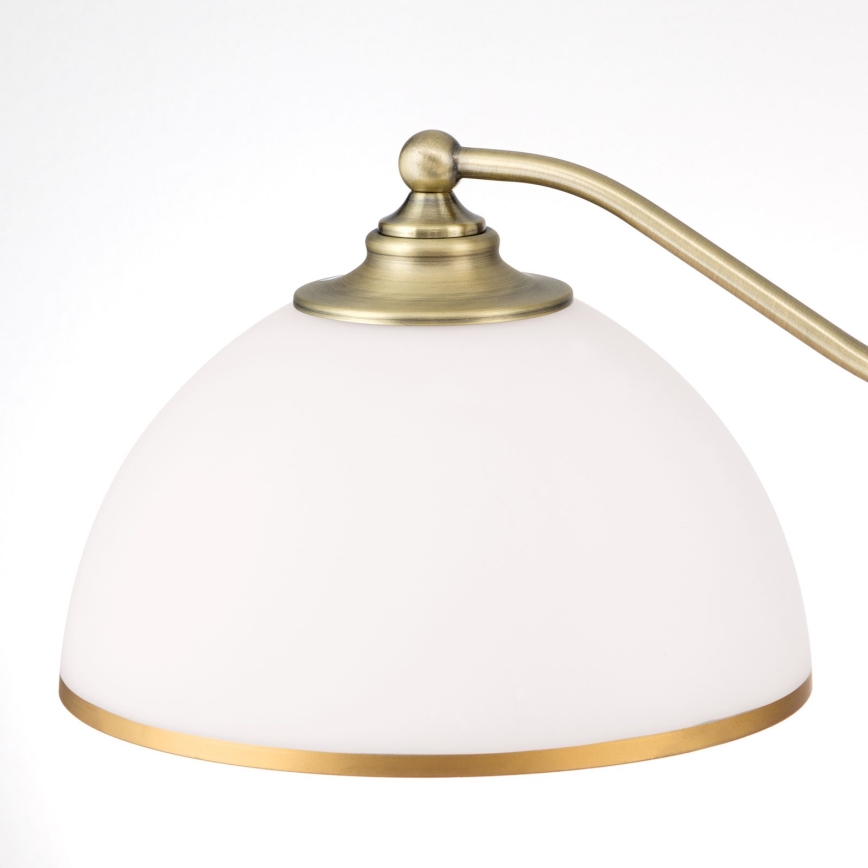 Hanglamp aan een ketting OLD LAMP 3xE27/40W/230V diameter 65 cm wit/messing