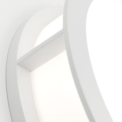 Luminaire d'extérieur HENRY 2xE27/15W/230V Ø 30 cm IP44 blanc