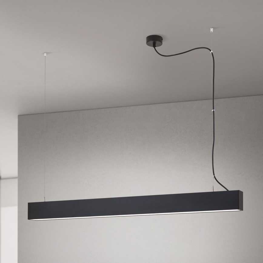 Plafonnier/suspension LED 2 en 1 PALKKI LED/38W/230V 3000/4000/5000K noir