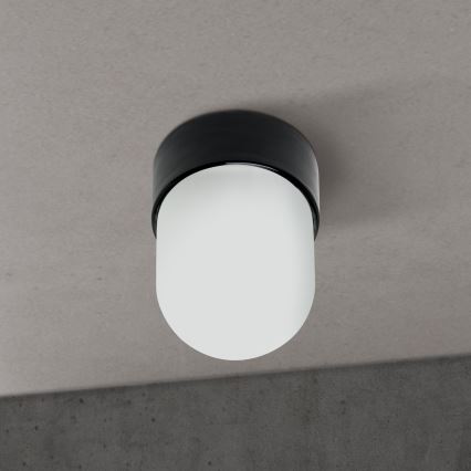 Plafondlamp OSTIA 1xE27/40W/230V Ø 9,8 cm zwart