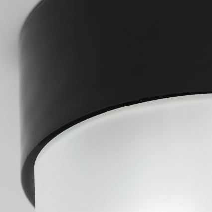 Plafondlamp OSTIA 1xE27/40W/230V Ø 9,8 cm zwart