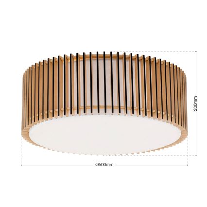 Plafondlamp TARTA 3xE27/40W/230V Ø 50 cm beige