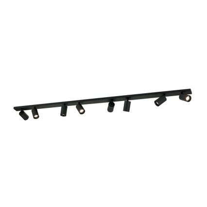 Plafonnier à spots SEAN 8x GU10/13W/230V, noir