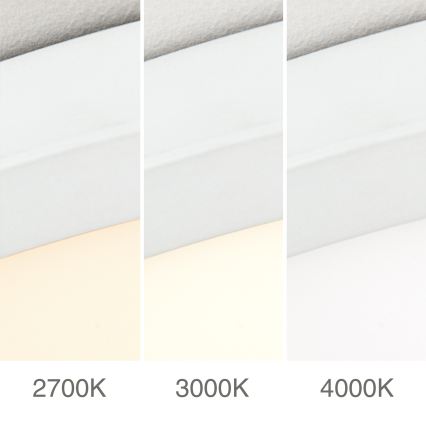 Plafonnier LED dimmable DISC, 46 W, 230 V, températures de couleur sélectionnables : 2700/3000/4000 K, Ø 60 cm, blanc