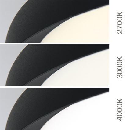 Plafonnier LED KANT LED/50W/230V 2700/3000/4000K Ø 60 cm noir