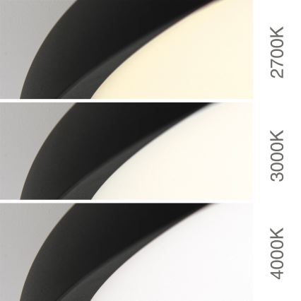 Plafonnier LED KANT 66 W/230 V 2700/3200/4000 K Ø 80 cm noir