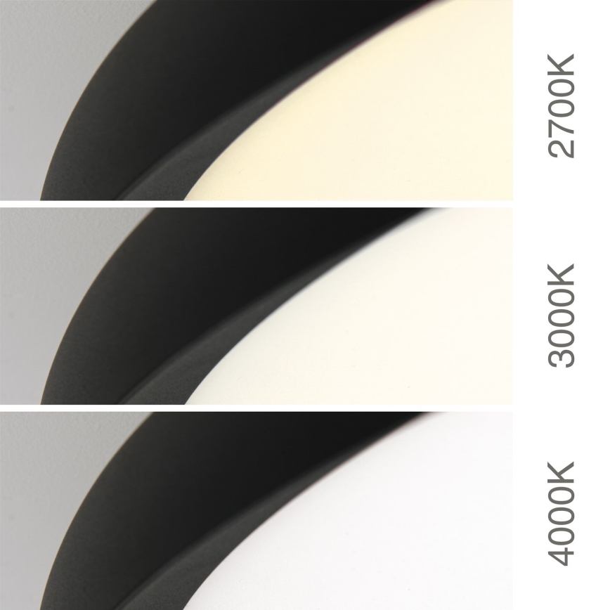 Plafonnier LED KANT 66 W/230 V 2700/3200/4000 K Ø 80 cm noir