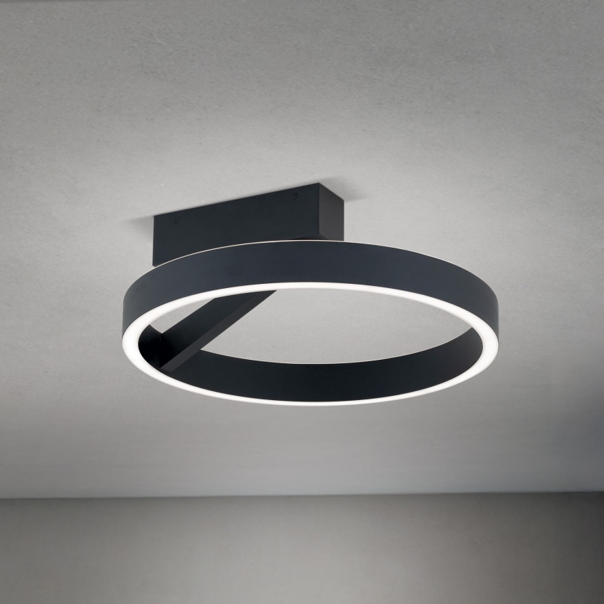 Plafonnier LED KOLK LED/40W/230V 2700/3000/4000K Ø 40 cm noir