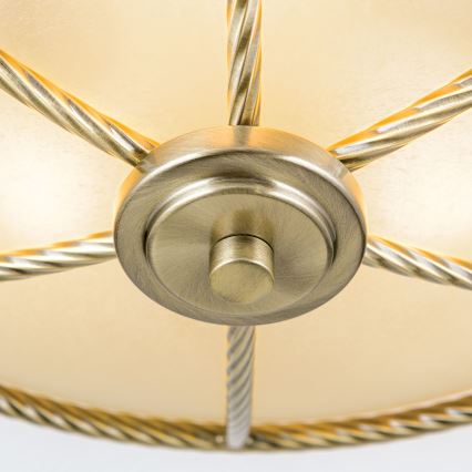 Plafonnier MAURO 3xE27/60W/230V Ø 42 cm bronze