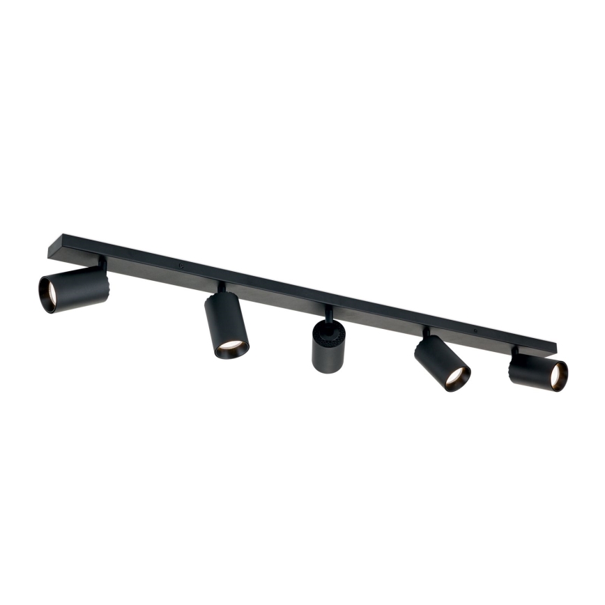 SEAN richtbare spotarmatuur 5x GU10/13W/230V zwart
