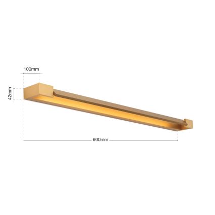 Éclairage de miroir salle de bain MARILYN LED/24W/230V 90 cm IP44 doré