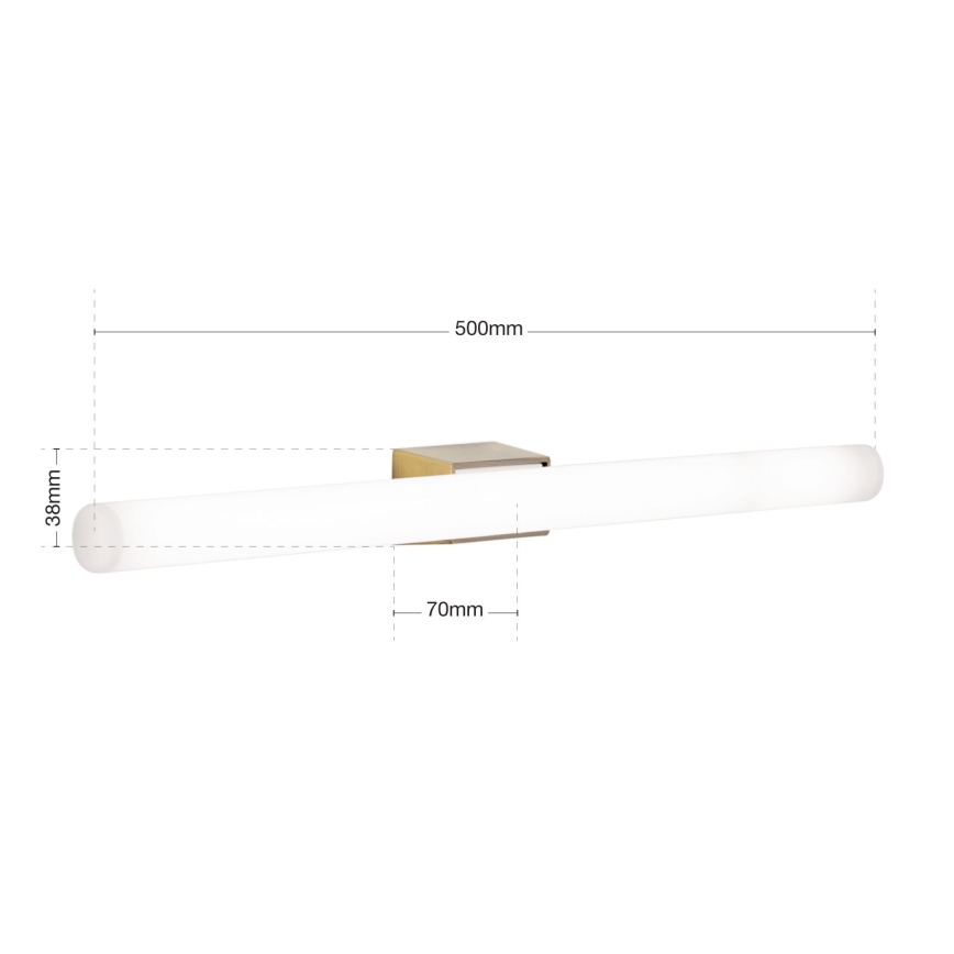 Applique murale LED VISAGIST 1xS14d/8W/230V laiton
