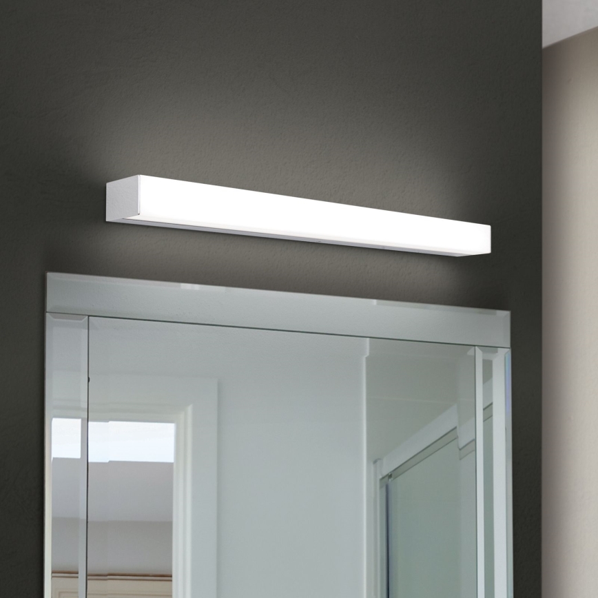 Éclairage de miroir salle de bain HORIZON LED/12W/230V 3000/4000K 60 cm IP44 argent