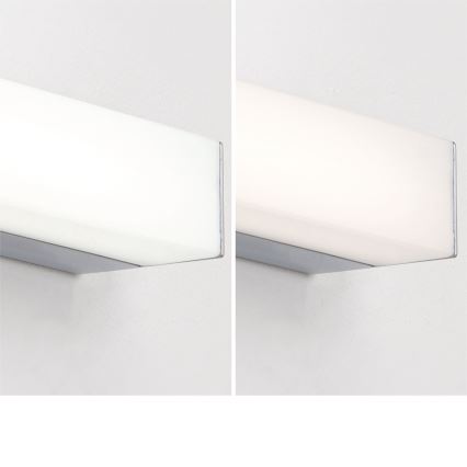 Éclairage de miroir salle de bain HORIZON LED/12W/230V 3000/4000K 60 cm IP44 argent