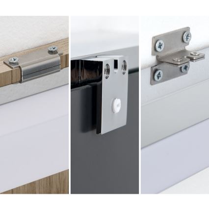 Éclairage de miroir salle de bain HORIZON LED/12W/230V 3000/4000K 60 cm IP44 argent