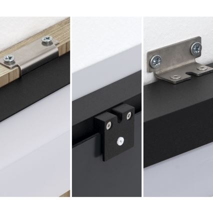 Éclairage de miroir salle de bain HORIZON LED/12W/230V 3000/4000K 60 cm IP44 noir