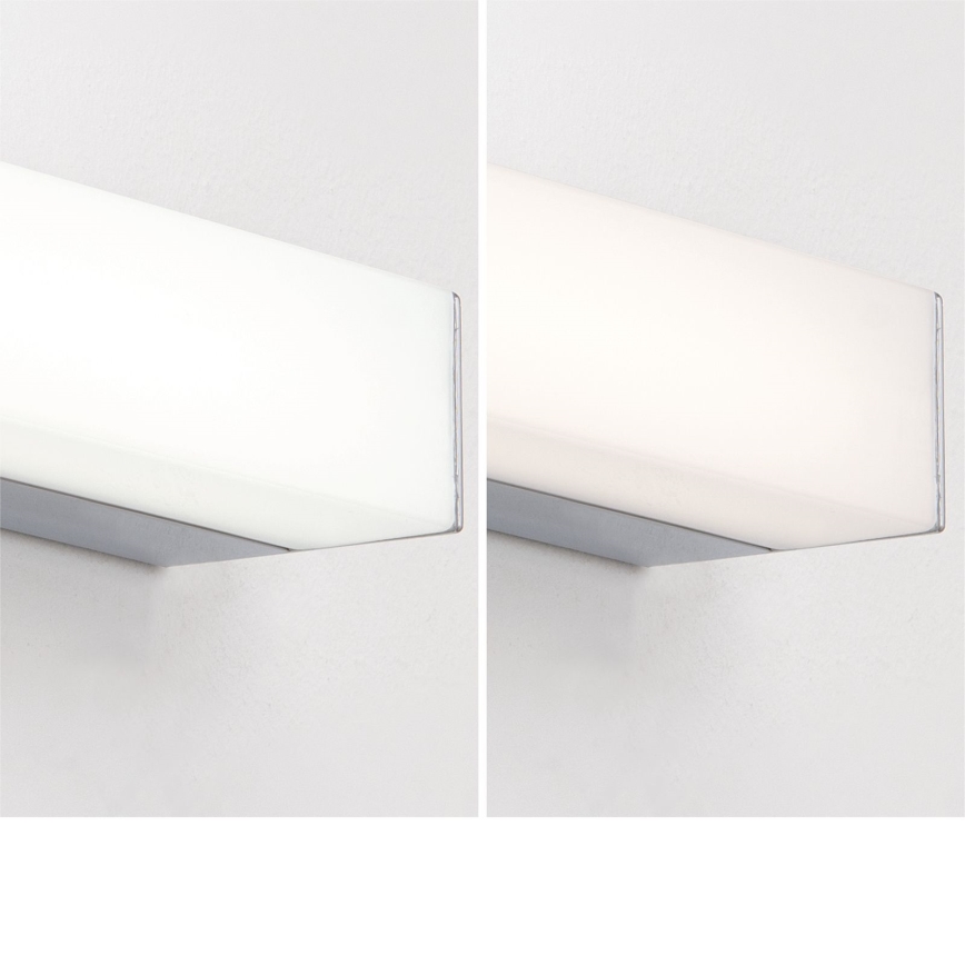 Éclairage de miroir salle de bain HORIZON LED/18W/230V 3000/4000K 90 cm IP44 argent