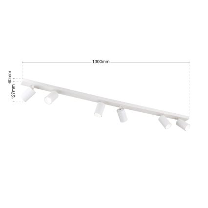 Spot SEAN 6xGU10/13W/230V blanc