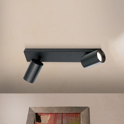 Spotlamp SEAN 2xGU10/13W/230V zwart