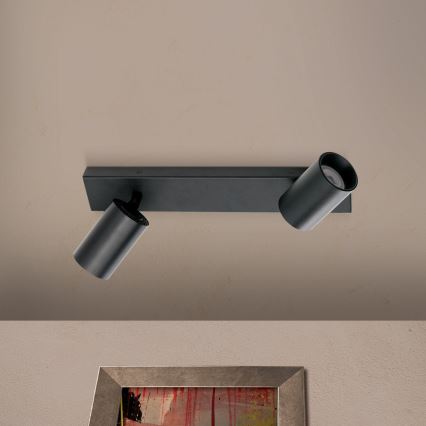 Spotlamp SEAN 2xGU10/13W/230V zwart