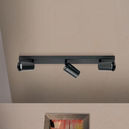 Spotlamp SEAN 3xGU10/13W/230V zwart
