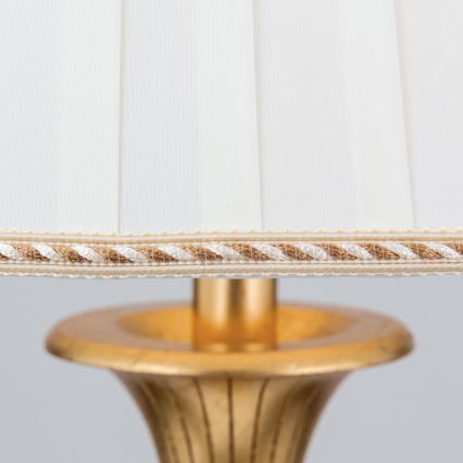 Staande Lamp FONSA 1xE27/60W/230V wit/goud