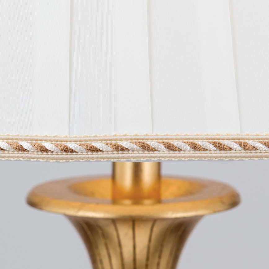 Staande Lamp FONSA 1xE27/60W/230V wit/goud