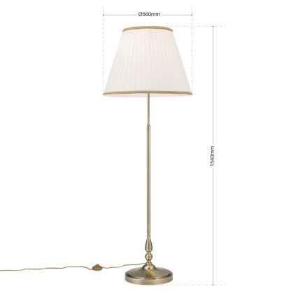 Lampadaire TONIA 2xE27/60W/230V 154 cm blanc/bronze