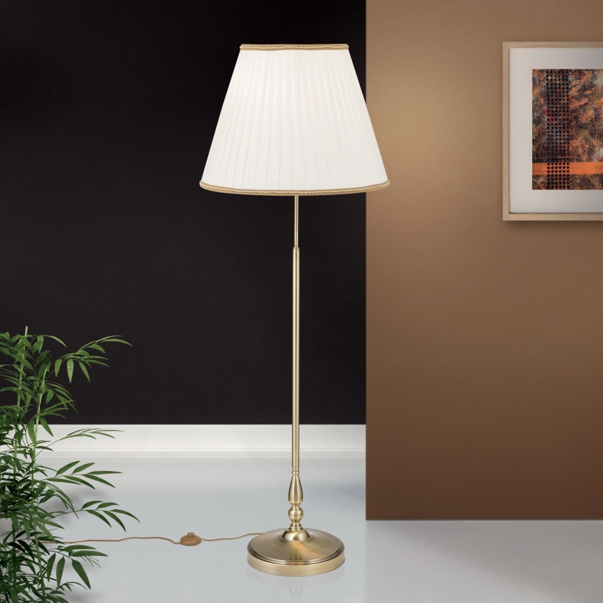 Staande Lamp TONIA 2xE27/60W/230V 154 cm wit/brons