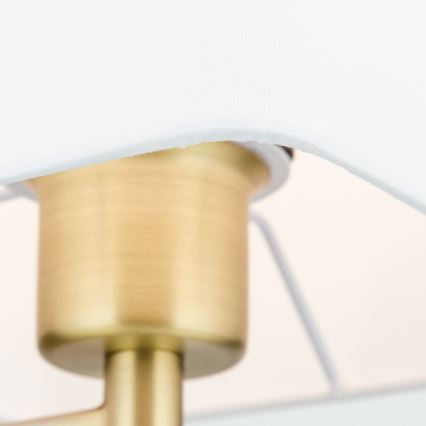 Staande Lamp CARLTON 1xE27/40W/230V wit/goud