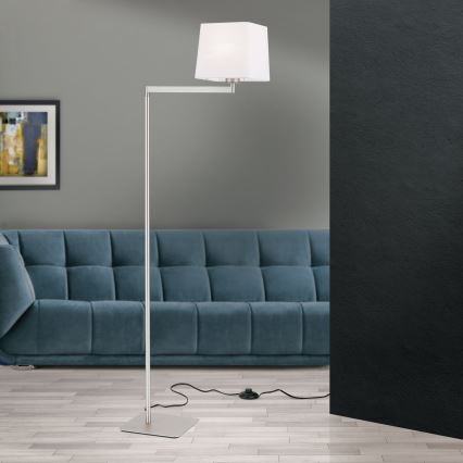 Staande Lamp CARLTON 1xE27/40W/230V wit/mat chroom