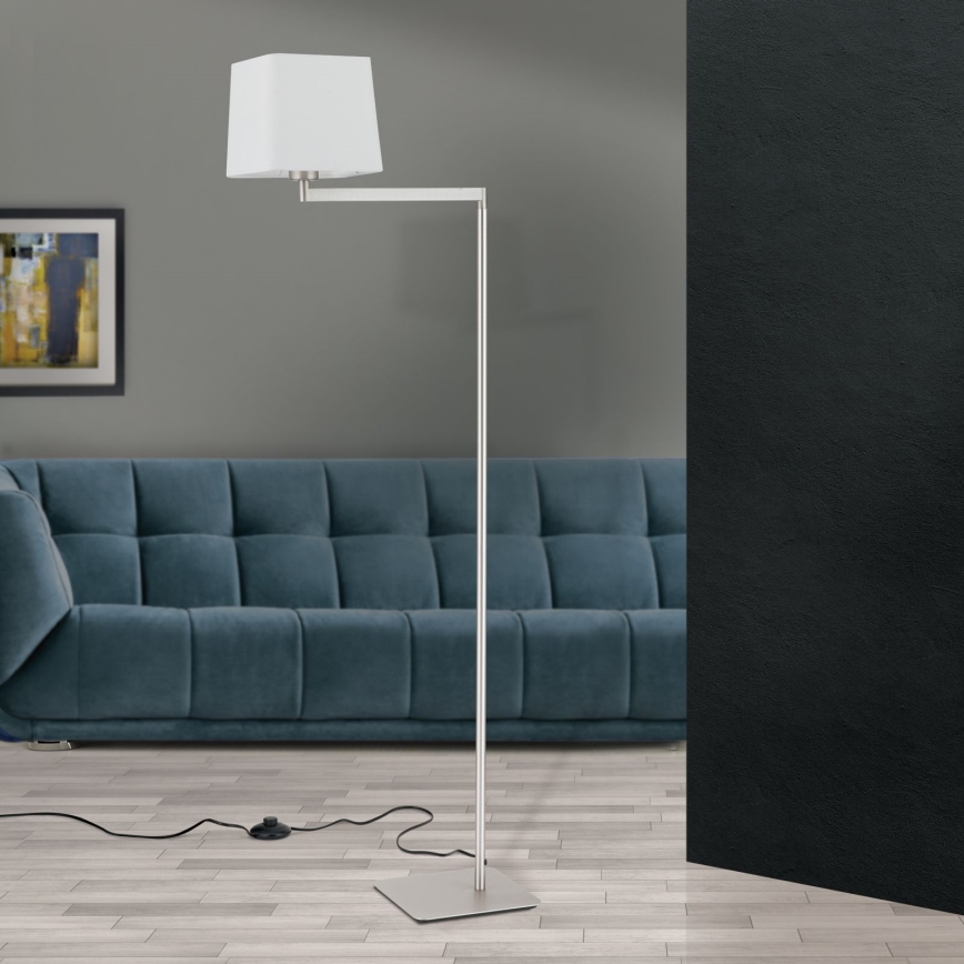 Staande Lamp CARLTON 1xE27/40W/230V wit/mat chroom