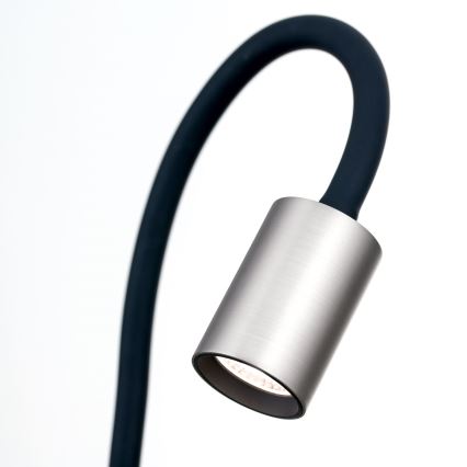 Lampe de table flexible avec pince KURT LED/5W/230V argenté