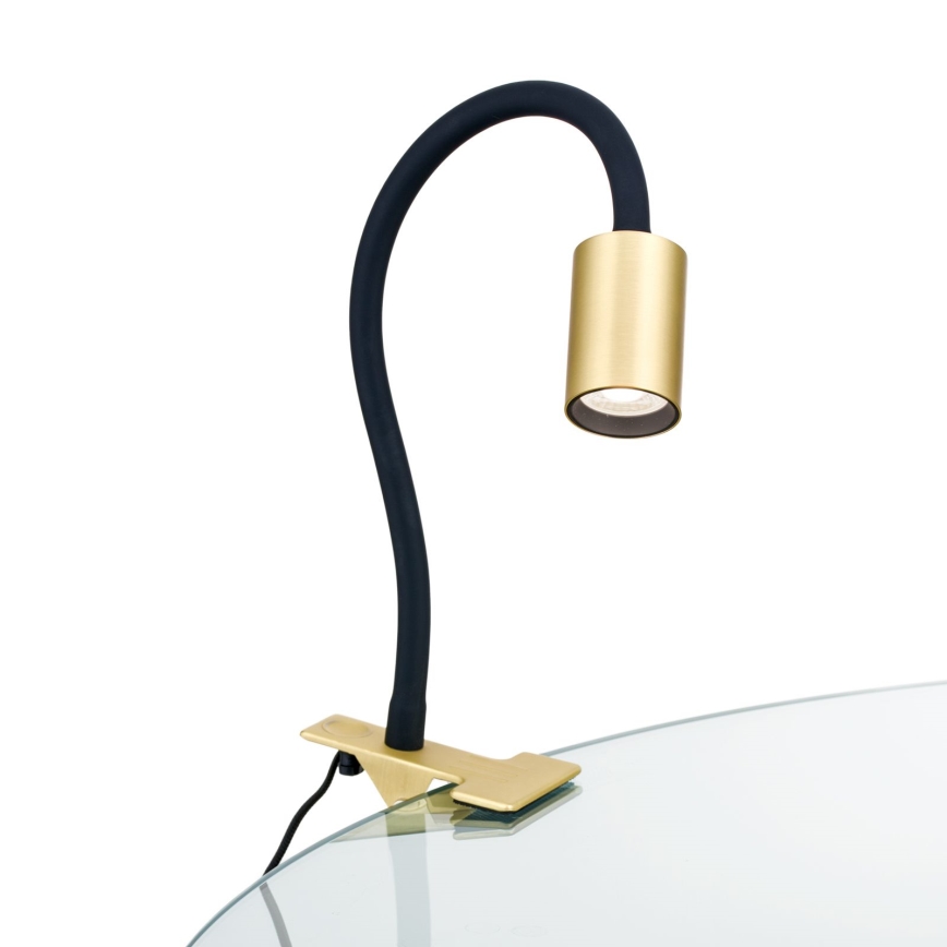 Lampe de table flexible avec pince KURT LED/5W/230V doré