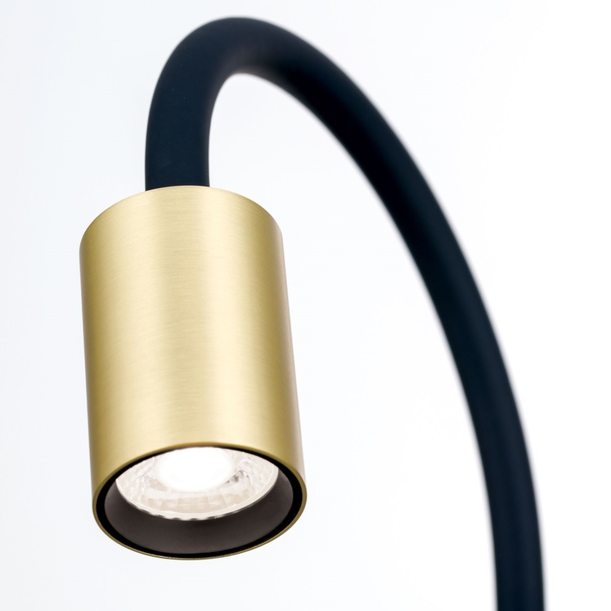 Lampe de table flexible avec pince KURT LED/5W/230V doré