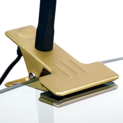 Lampe de table flexible avec pince KURT LED/5W/230V doré