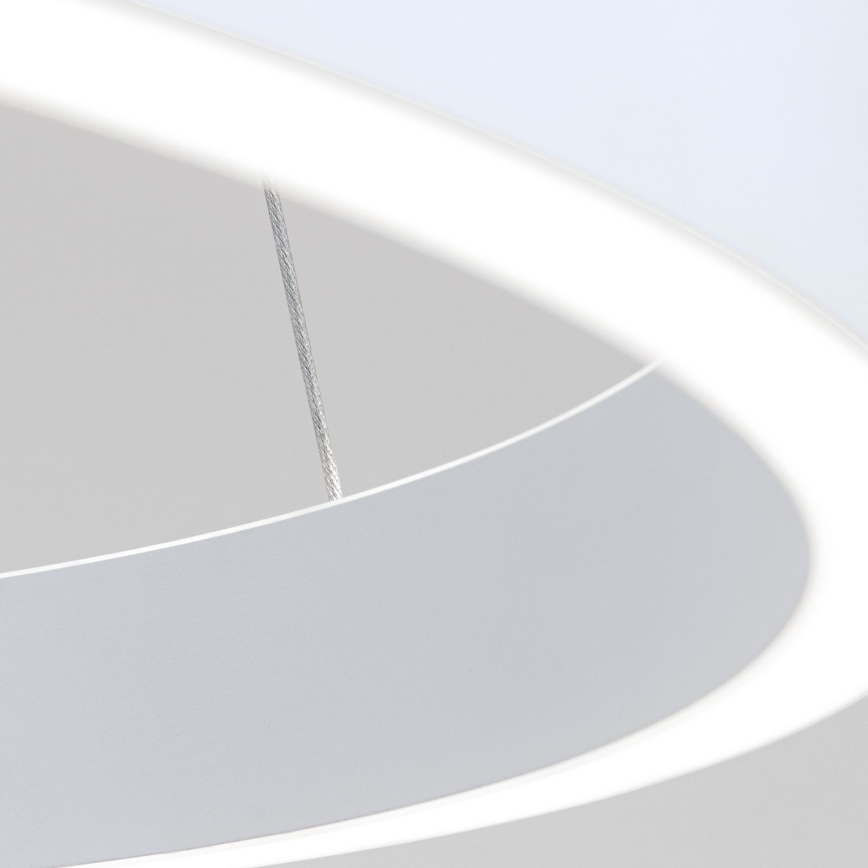 Suspension LED dimmable sur câble KOLK LED/40W/230V 2700/3000/4000K Ø 40 cm blanche