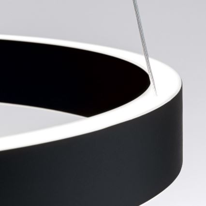 Suspension LED dimmable sur câble KOLK LED/40W/230V 2700/3000/4000K Ø 40 cm noire