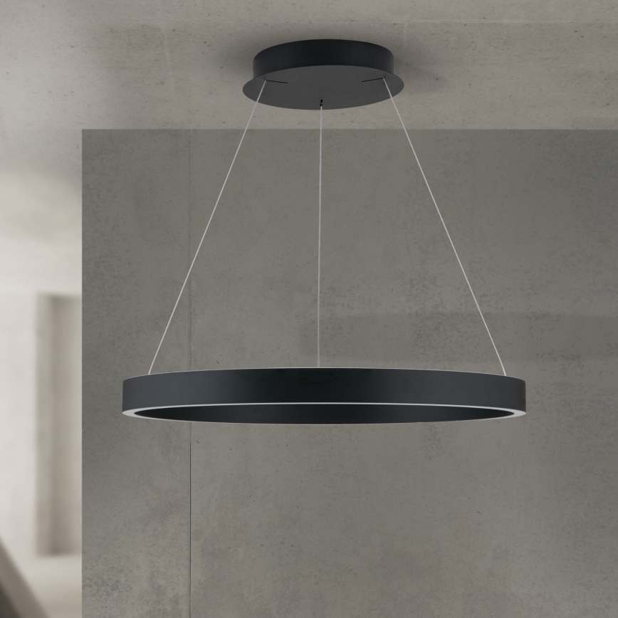 Suspension LED dimmable sur câble KOLK LED/60W/230V 2700/3000/4000K Ø 60 cm noir