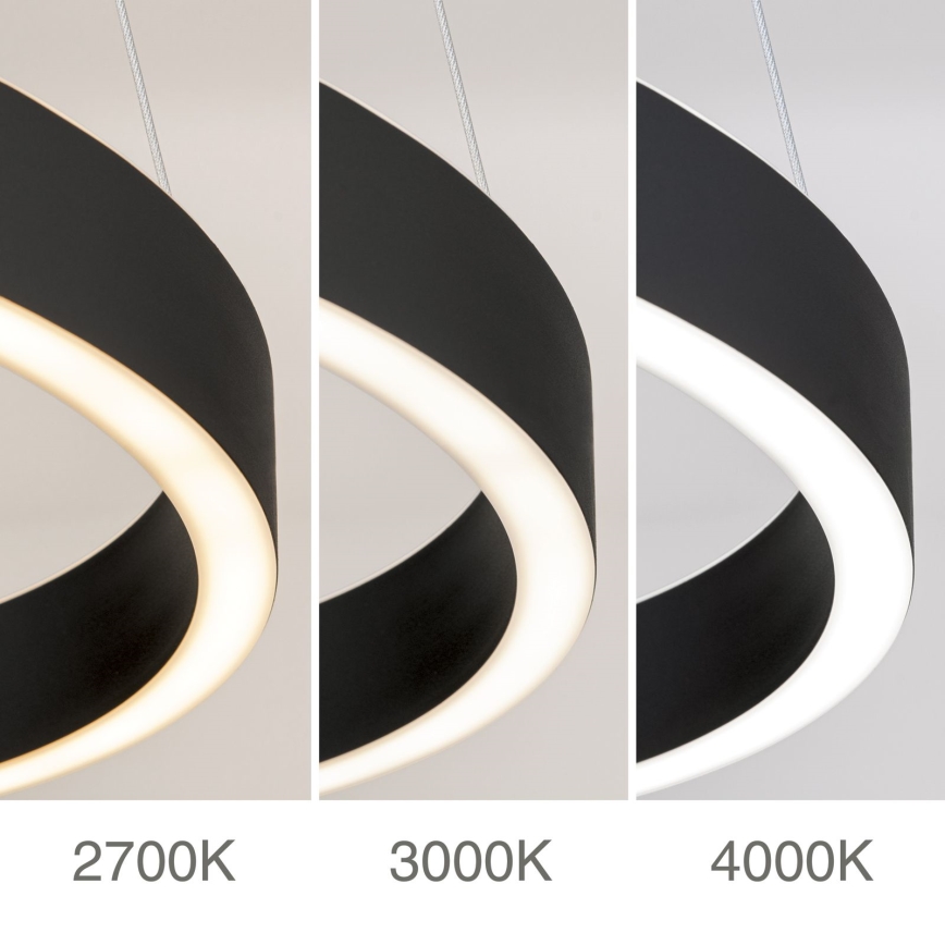 Suspension LED dimmable sur câble KOLK LED/60W/230V 2700/3000/4000K Ø 60 cm noir