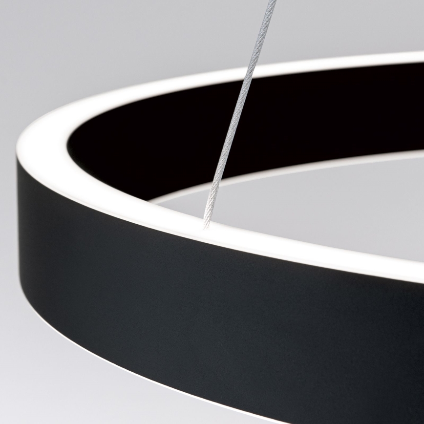 Suspension LED dimmable sur câble KOLK LED/60W/230V 2700/3000/4000K Ø 60 cm noir