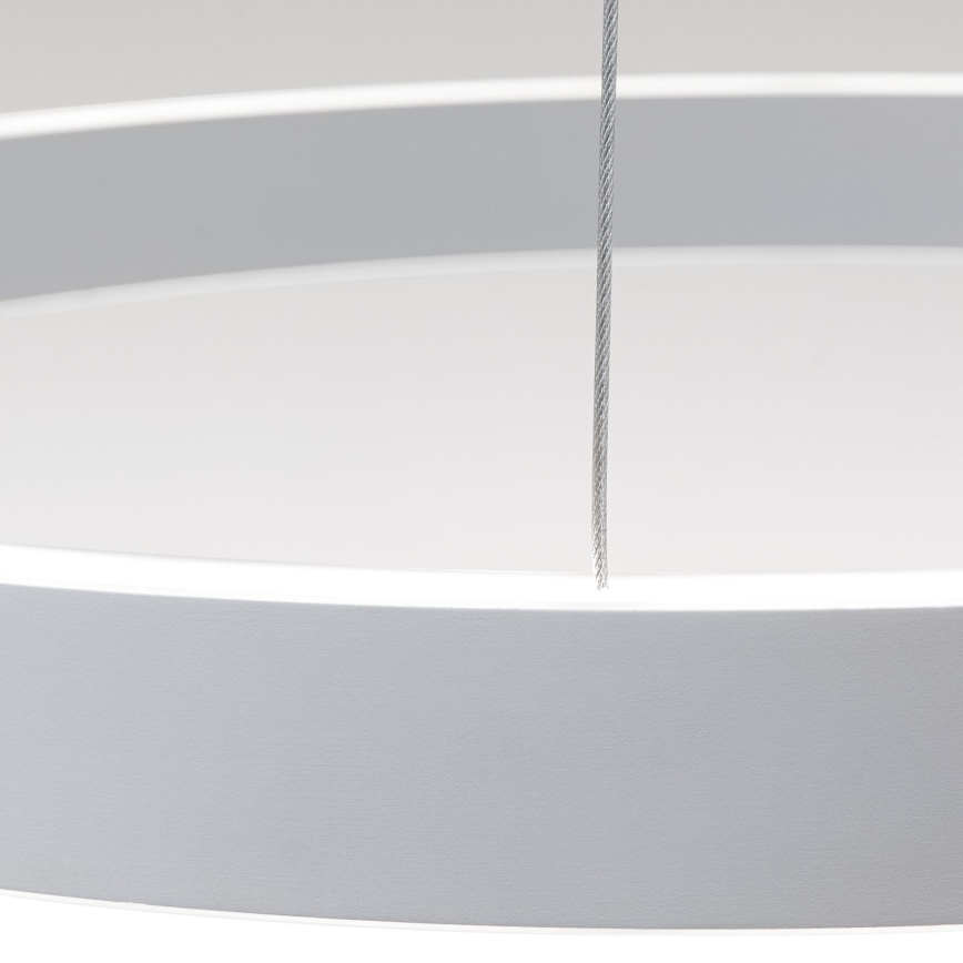 Suspension LED dimmable sur câble KOLK LED/60W/230V 2700/3000/4000K Ø 60 cm blanche