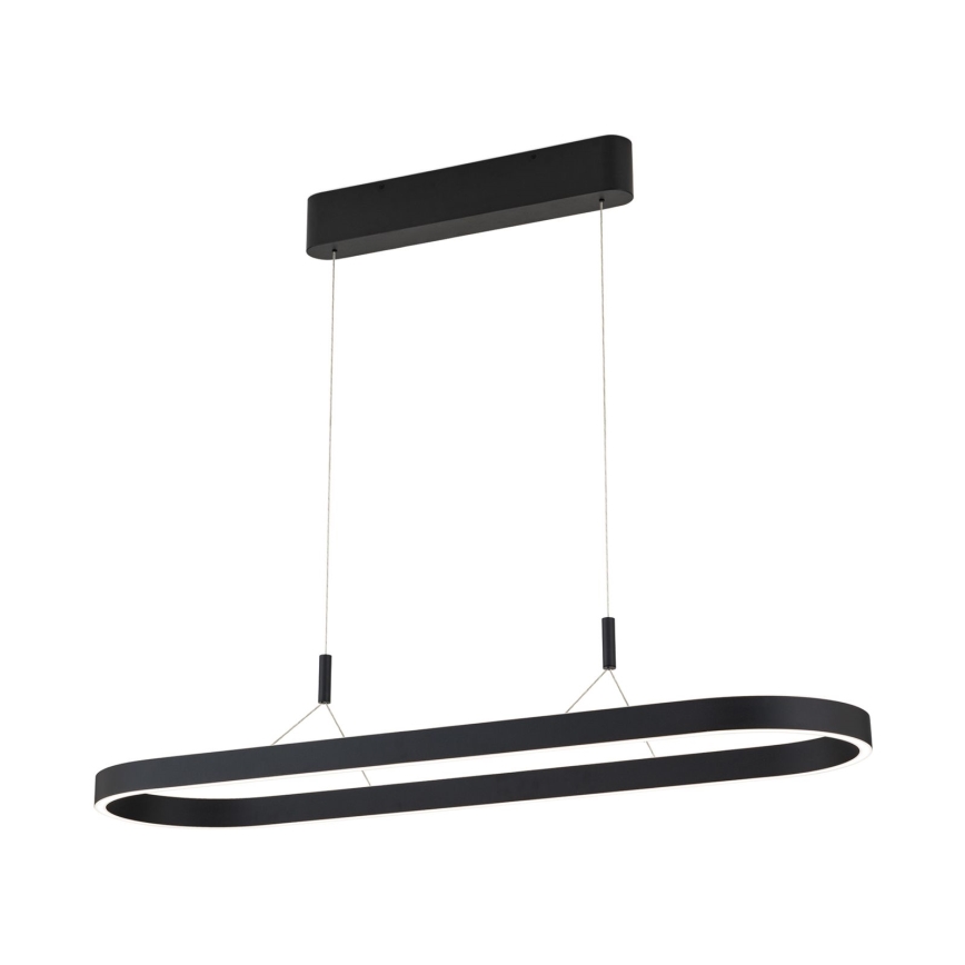 Suspension CARRARA sur câble LED/80W/230V 2700/3000/4000K noire