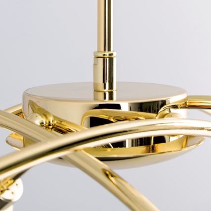 Lustre sur tige CARLA 8xG9/28W/230V doré