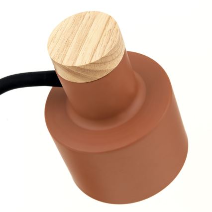 Tafellamp GILI 1xE27/40W/230V baksteenrood