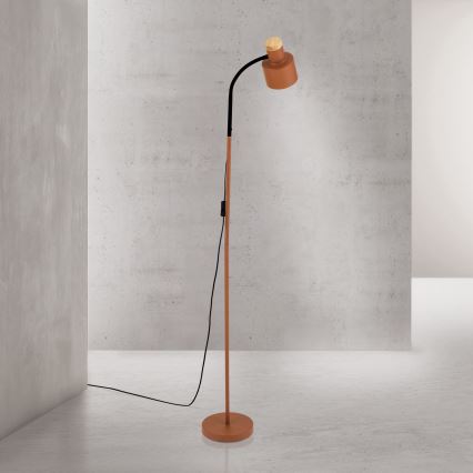 Vloerlamp GILI 1xE27/40W/230V baksteenrood