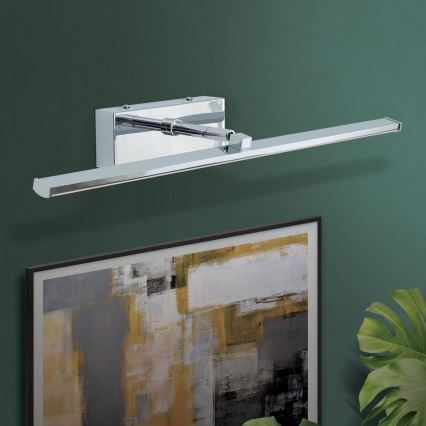 LED Schilderijverlichting PUBLIO LED/10W/230V 50 cm glanzend chroom